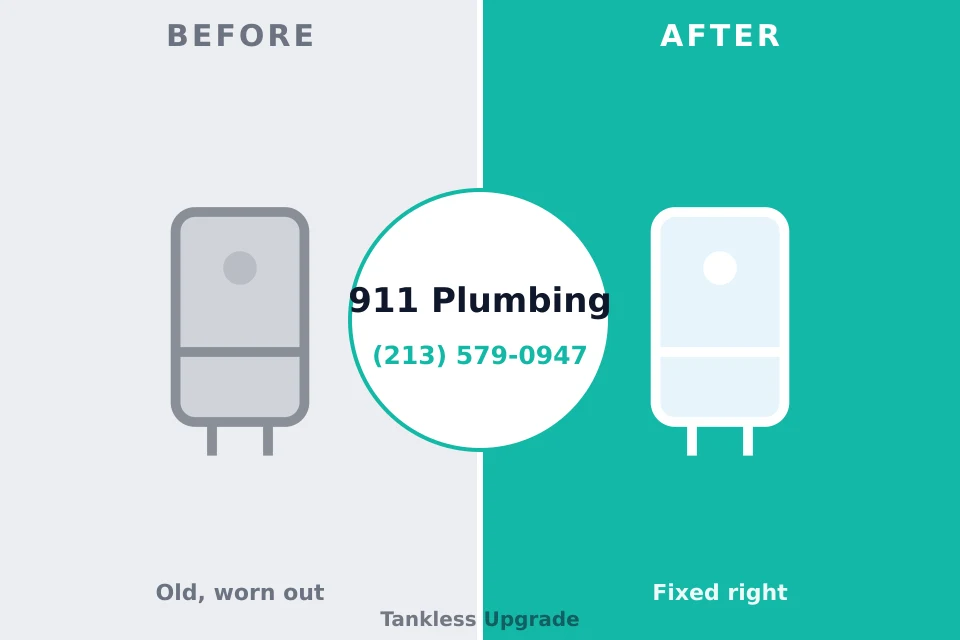 Before and after: plumbing repair Laurel Hill, VA
